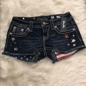 Miss Me patriotic shorts
